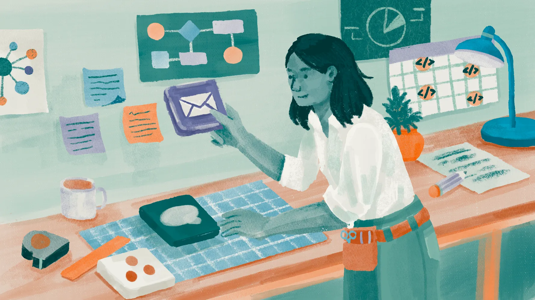 Closing illustration reinforcing that nonprofits must assemble their own tech stack rather than rely on a single "for nonprofits" tool